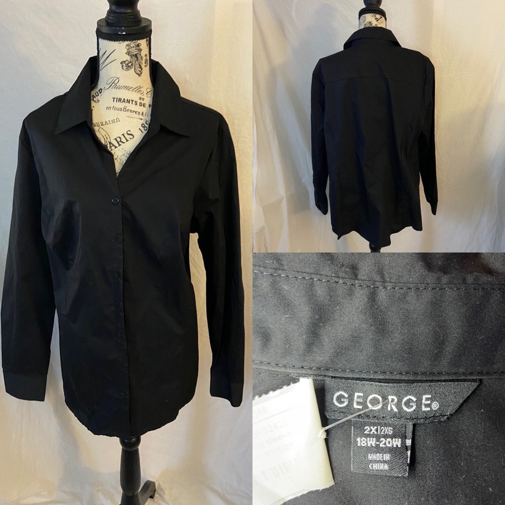 Black long sleeve top